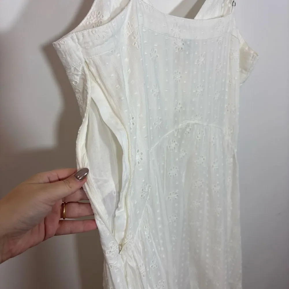 Sundance White Eyelet Arezzo Dress NEW Size Large - Picture 10 of 13